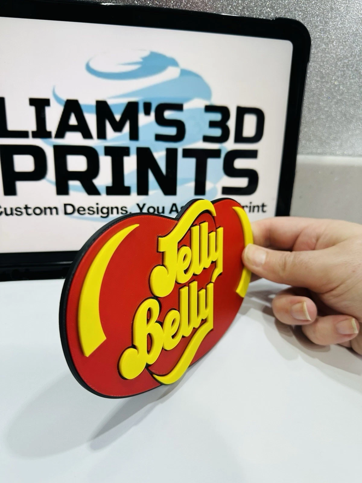 Decorative jelly Belly smelly logo Sign Display
