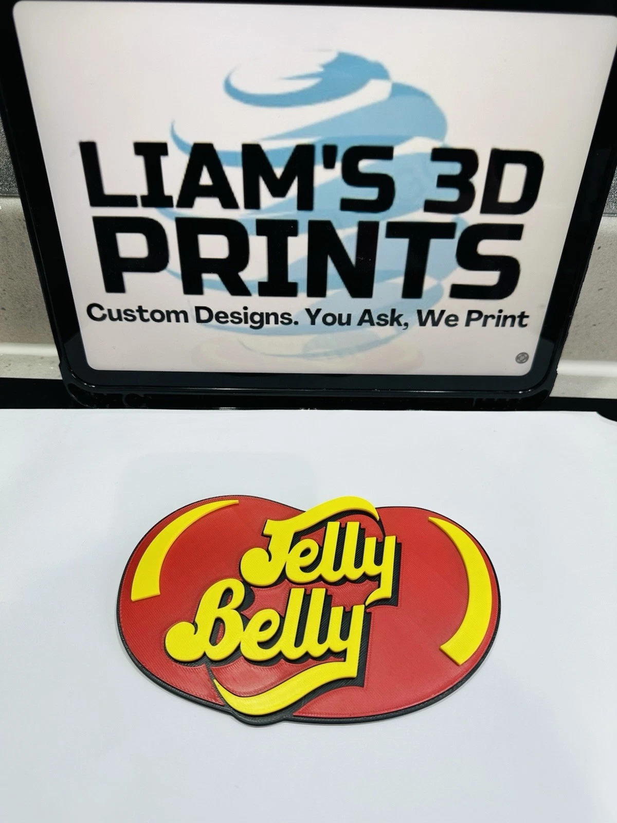 Decorative jelly Belly smelly logo Sign Display