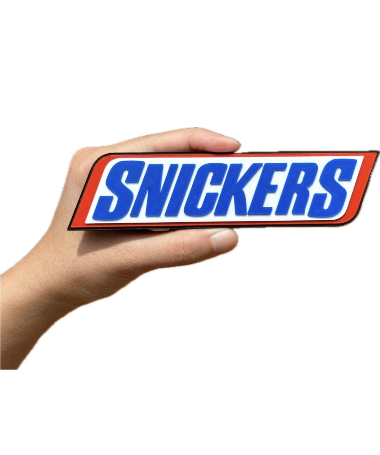 Decorative Snickers Chocolate logo Sign Display two sizes small 16cm L 25cm