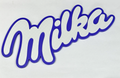 Decorative Milka logo Sign Display two sizes small 16cm L 25cm