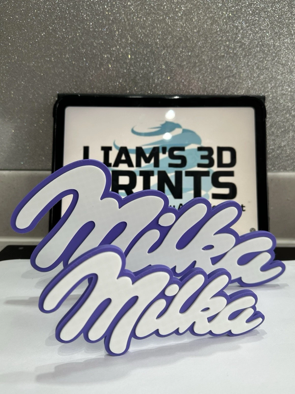 Decorative Milka logo Sign Display two sizes small 16cm L 25cm