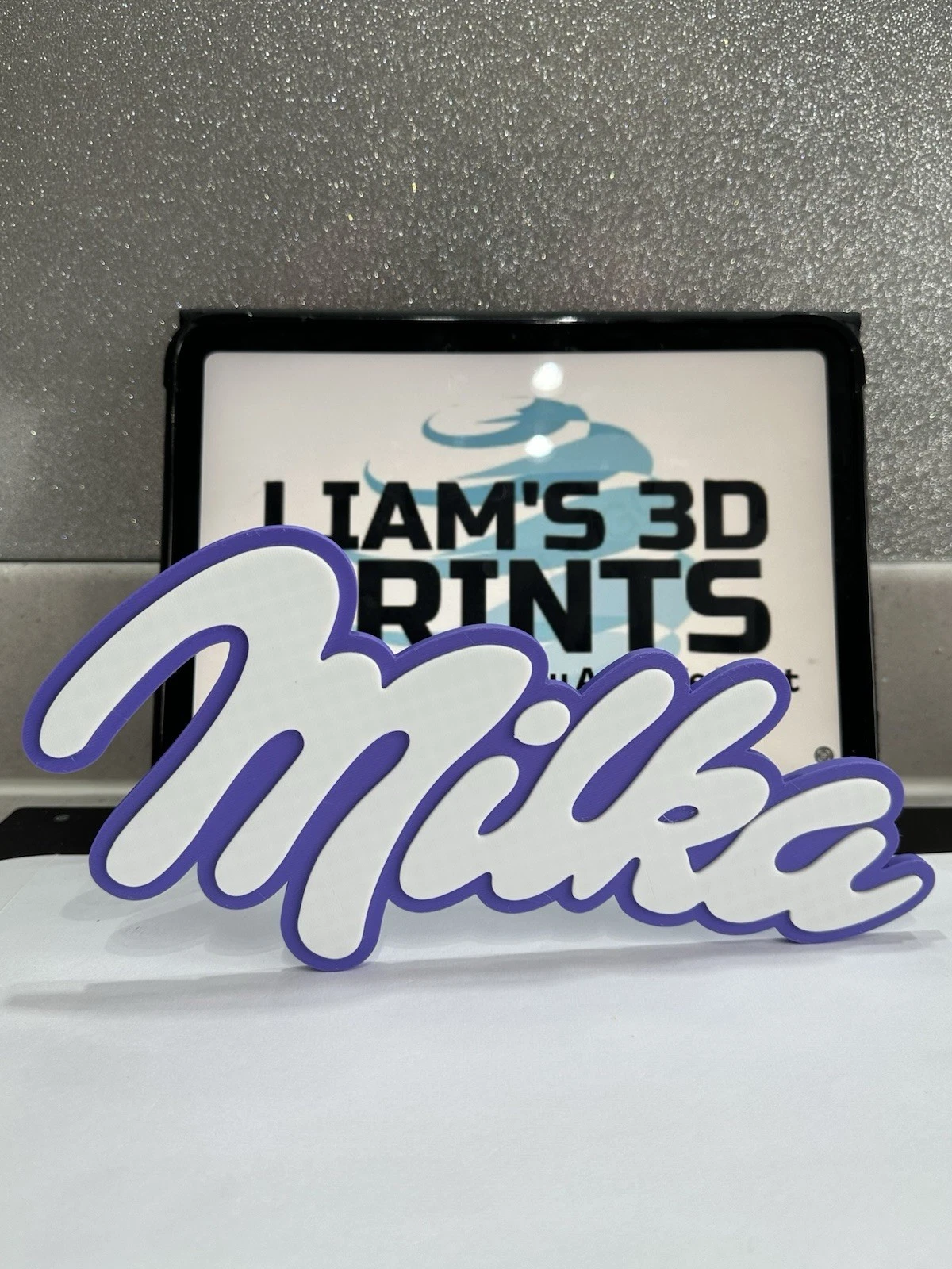 Decorative Milka logo Sign Display two sizes small 16cm L 25cm