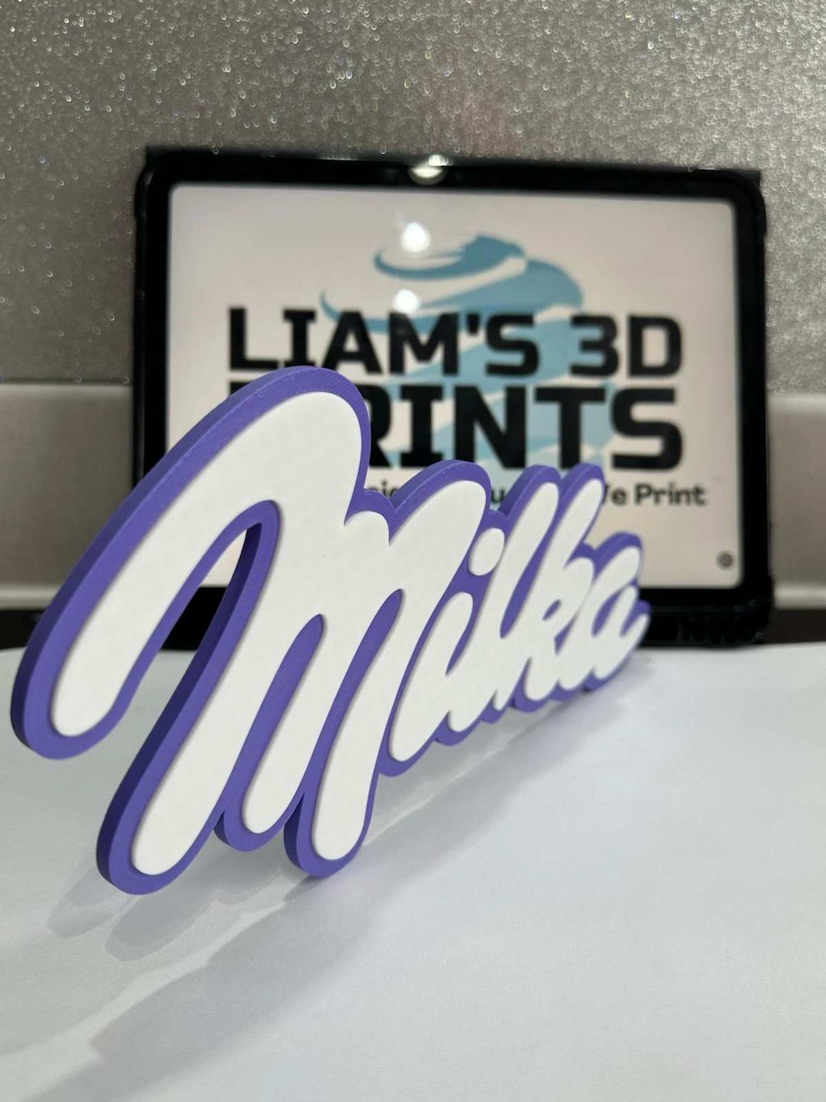 Decorative Milka logo Sign Display two sizes small 16cm L 25cm