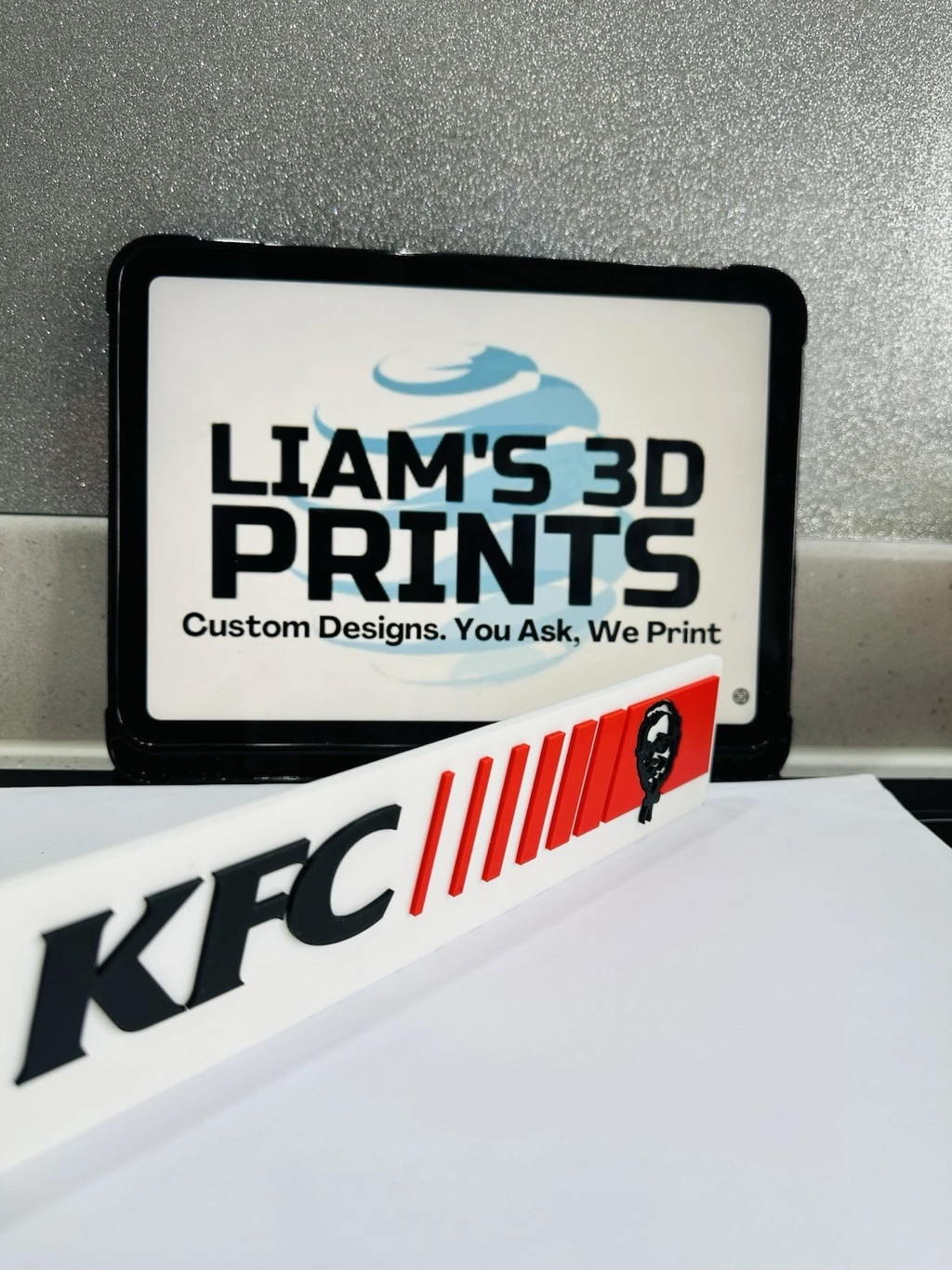 Decorative KFC logo Sign Display two sizes small 16cm L 25cm