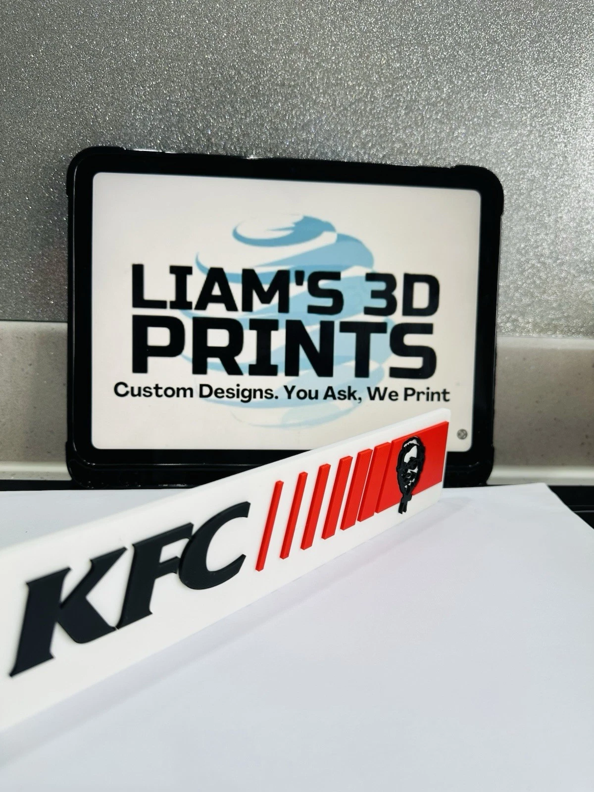 Decorative KFC logo Sign Display two sizes small 16cm L 25cm