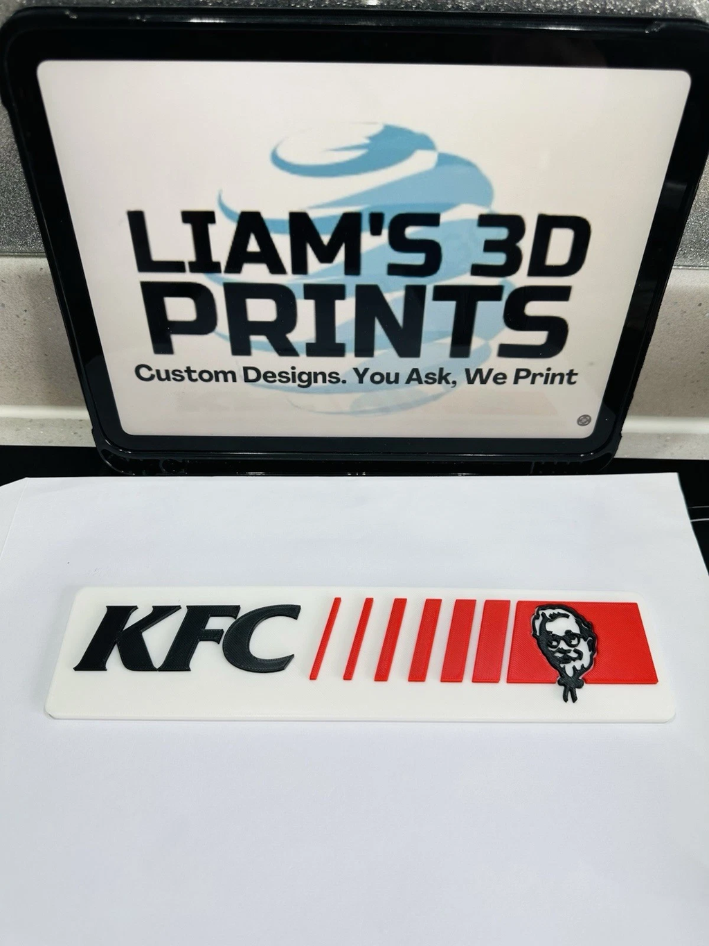 Decorative KFC logo Sign Display two sizes small 16cm L 25cm