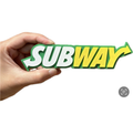 Decorative Subway logo Sign Display two sizes small 16cm L 25cm