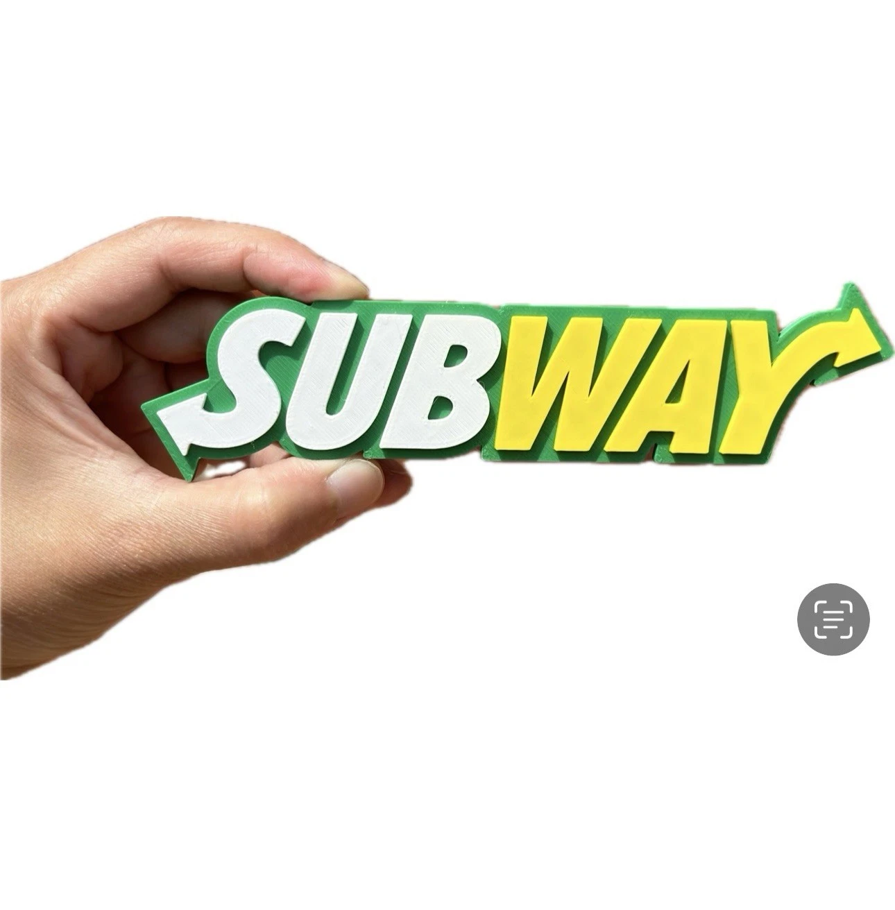 Decorative Subway logo Sign Display two sizes small 16cm L 25cm