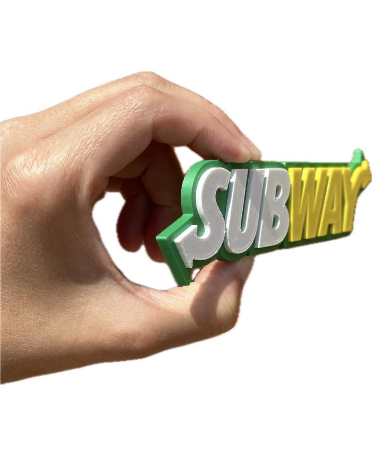 Decorative Subway logo Sign Display two sizes small 16cm L 25cm
