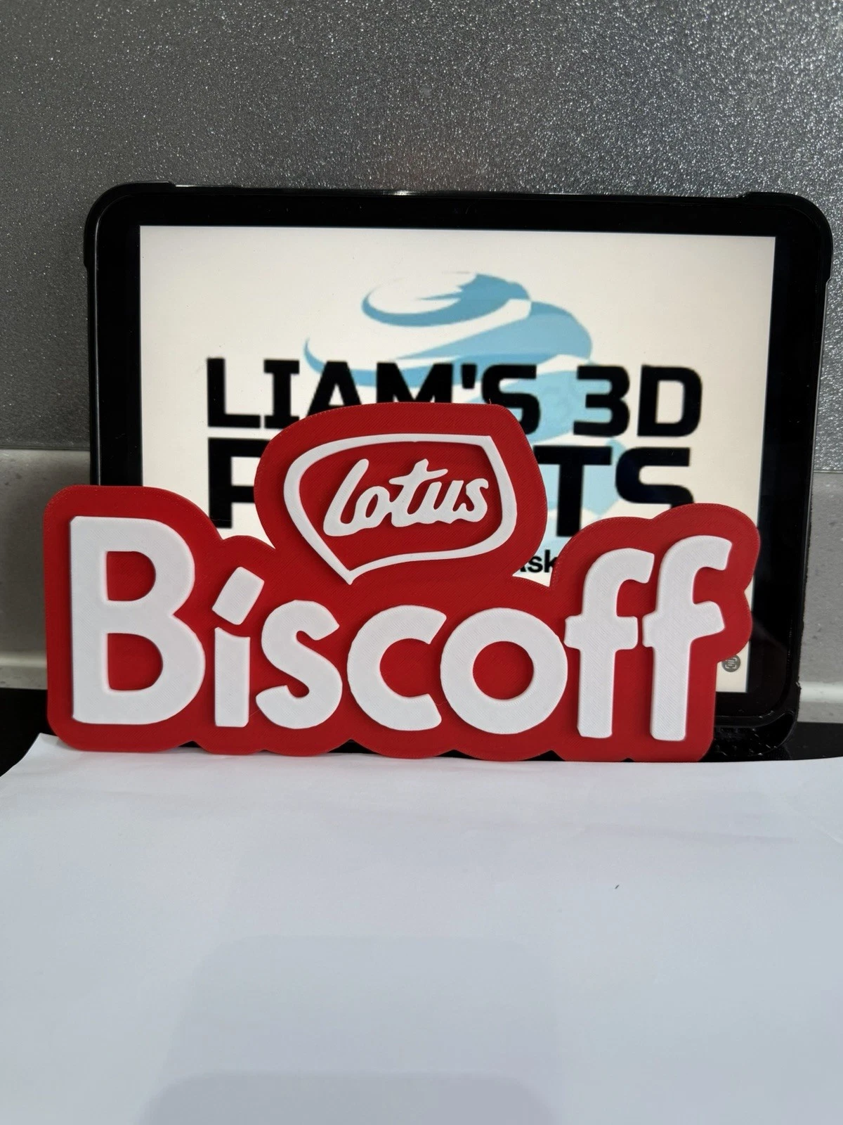 Decorative Lotus Biscoff Biscuits Room Sign Display Logo Wall