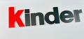 Decorative Kinder Chocolate Room Sign Display Logo Wall