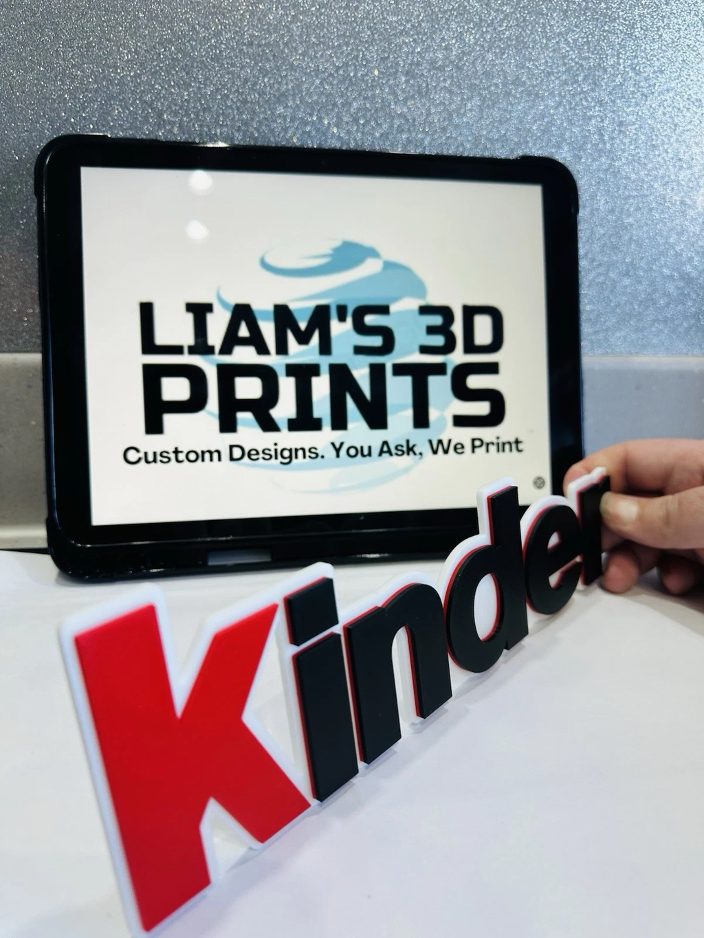 Decorative Kinder Chocolate Room Sign Display Logo Wall
