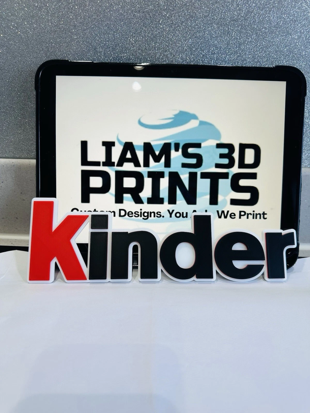 Decorative Kinder Chocolate Room Sign Display Logo Wall