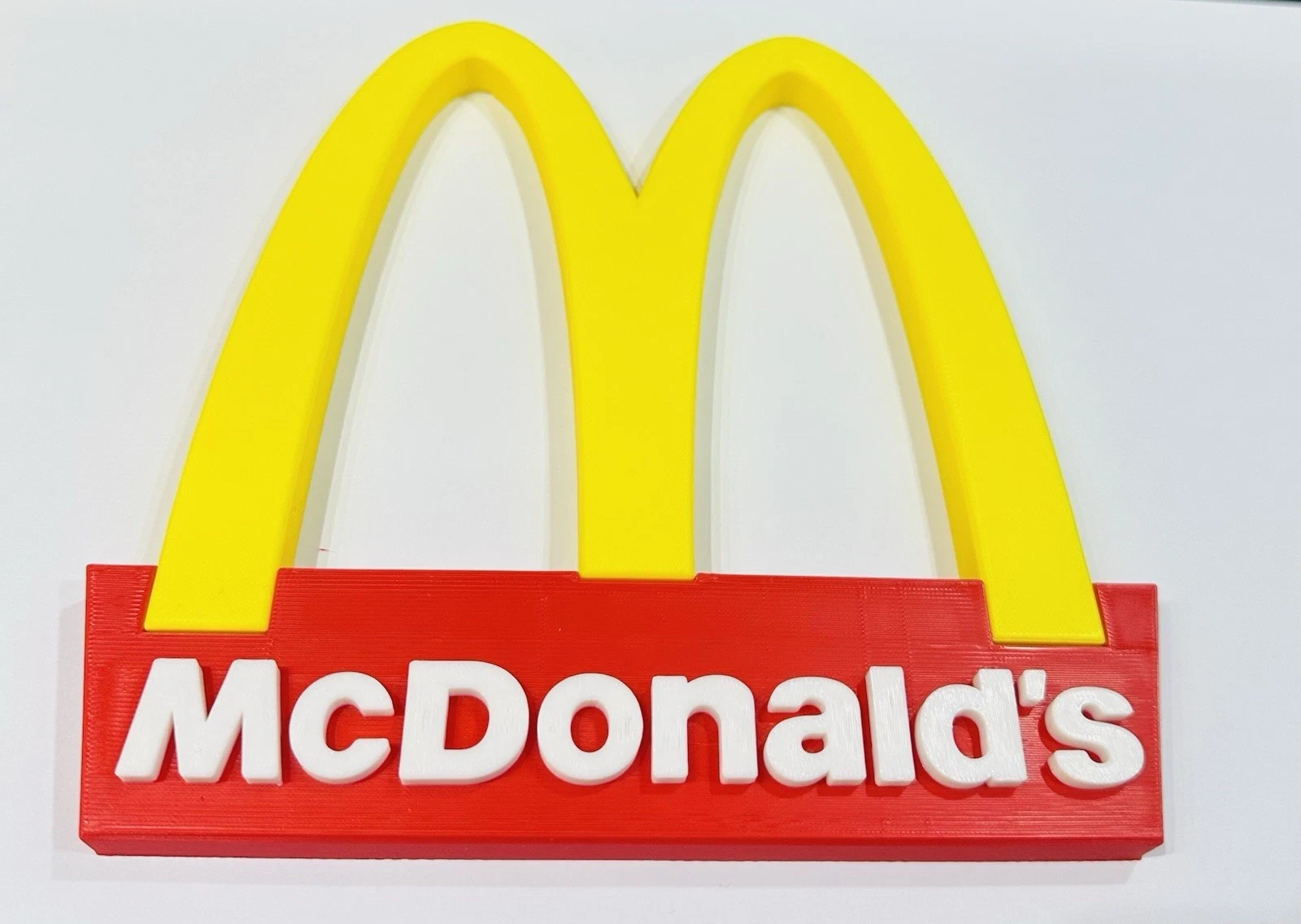 Decorative McDonalds Self Standing Logo 3d Print Mancave