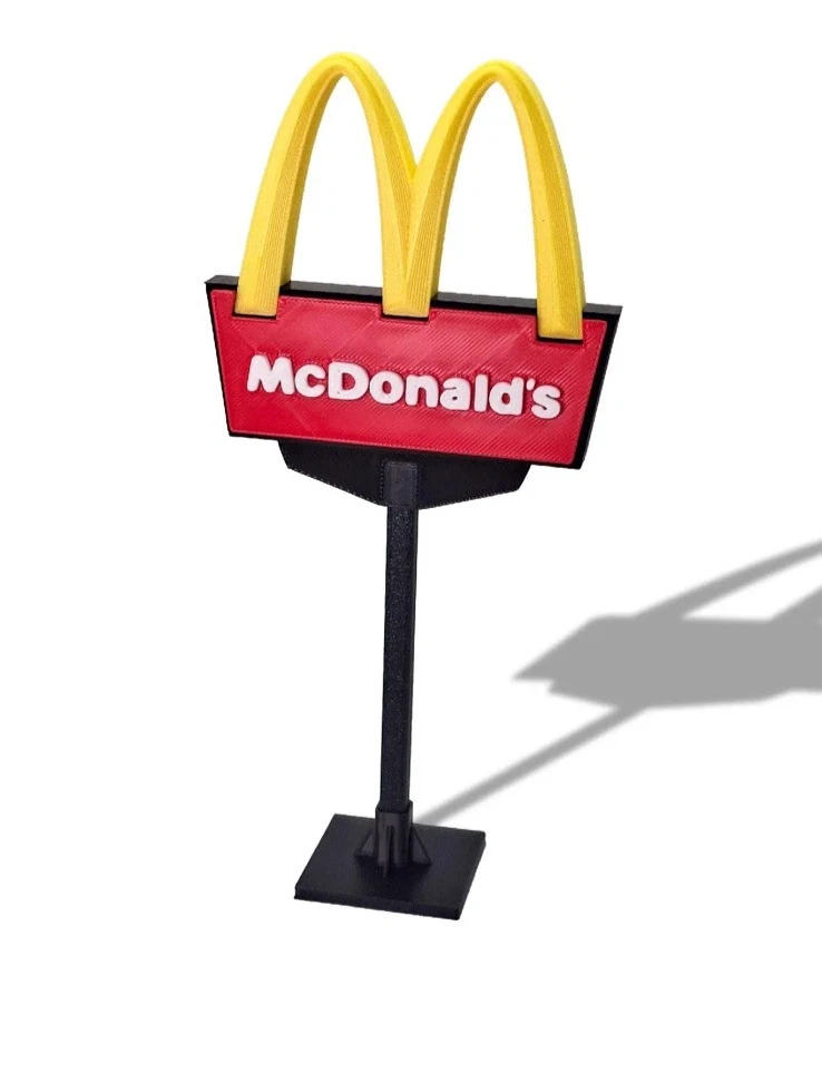 Decorative McDonalds Stand Drive Thru Sign Logo Sign Display