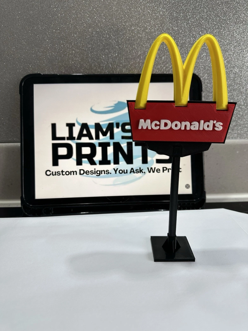 Decorative McDonalds Stand Drive Thru Sign Logo Sign Display