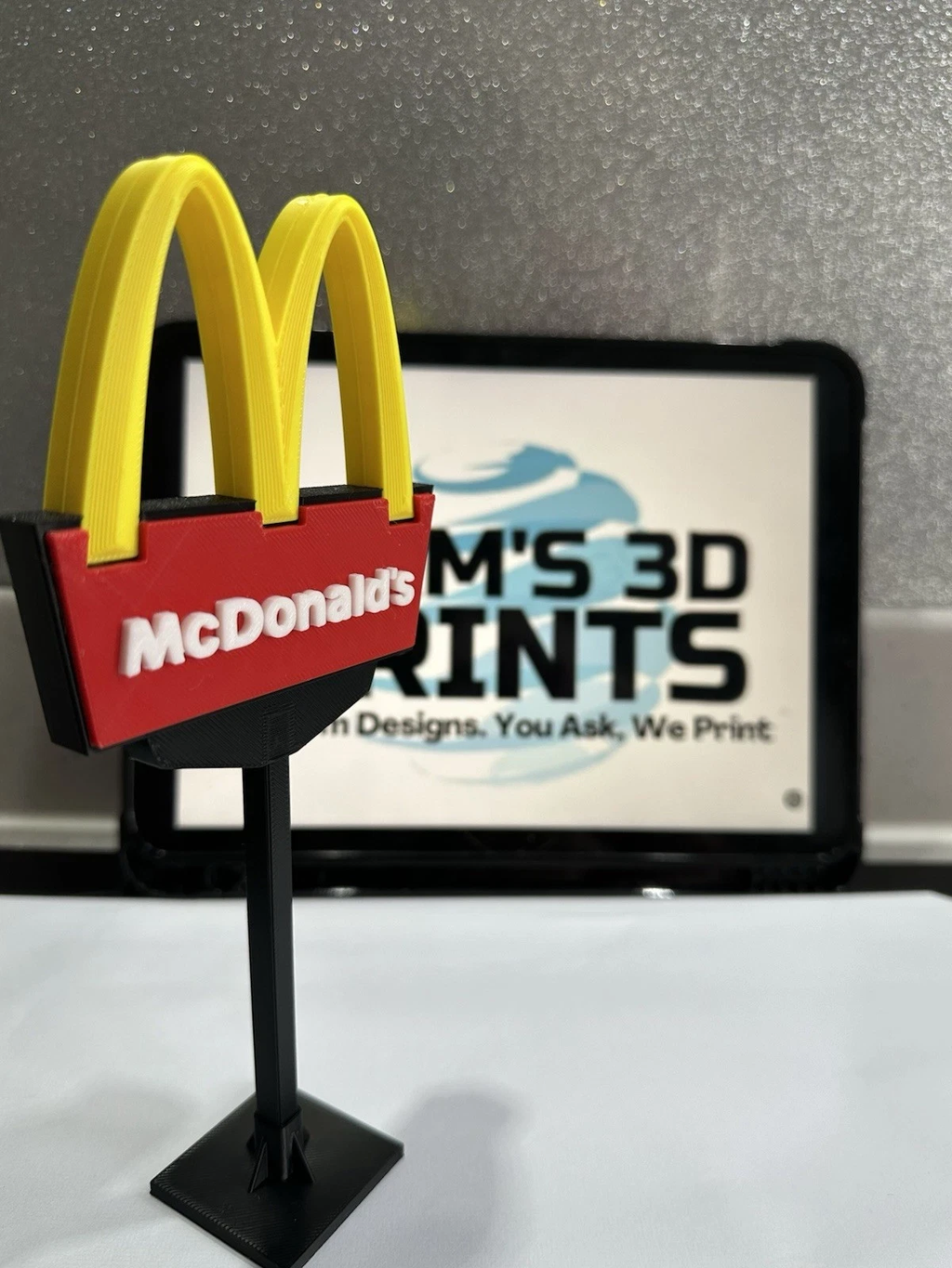 Decorative McDonalds Stand Drive Thru Sign Logo Sign Display