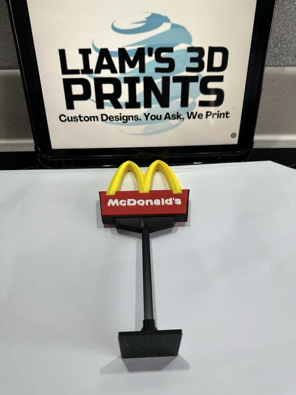 Decorative McDonalds Stand Drive Thru Sign Logo Sign Display