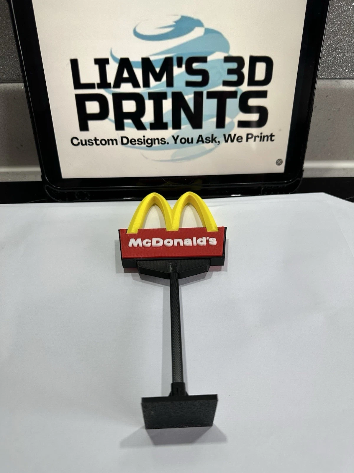 Decorative McDonalds Stand Drive Thru Sign Logo Sign Display