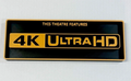 Decorative 4K Ultra HD Theatre Box Sign Shelf Wall Home Cinema 2 Sizes