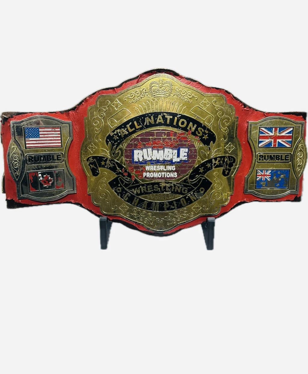 Decorative Wrestling, Boxing, MMA Belt Display Stand Turnbuckle Pad Display WWE