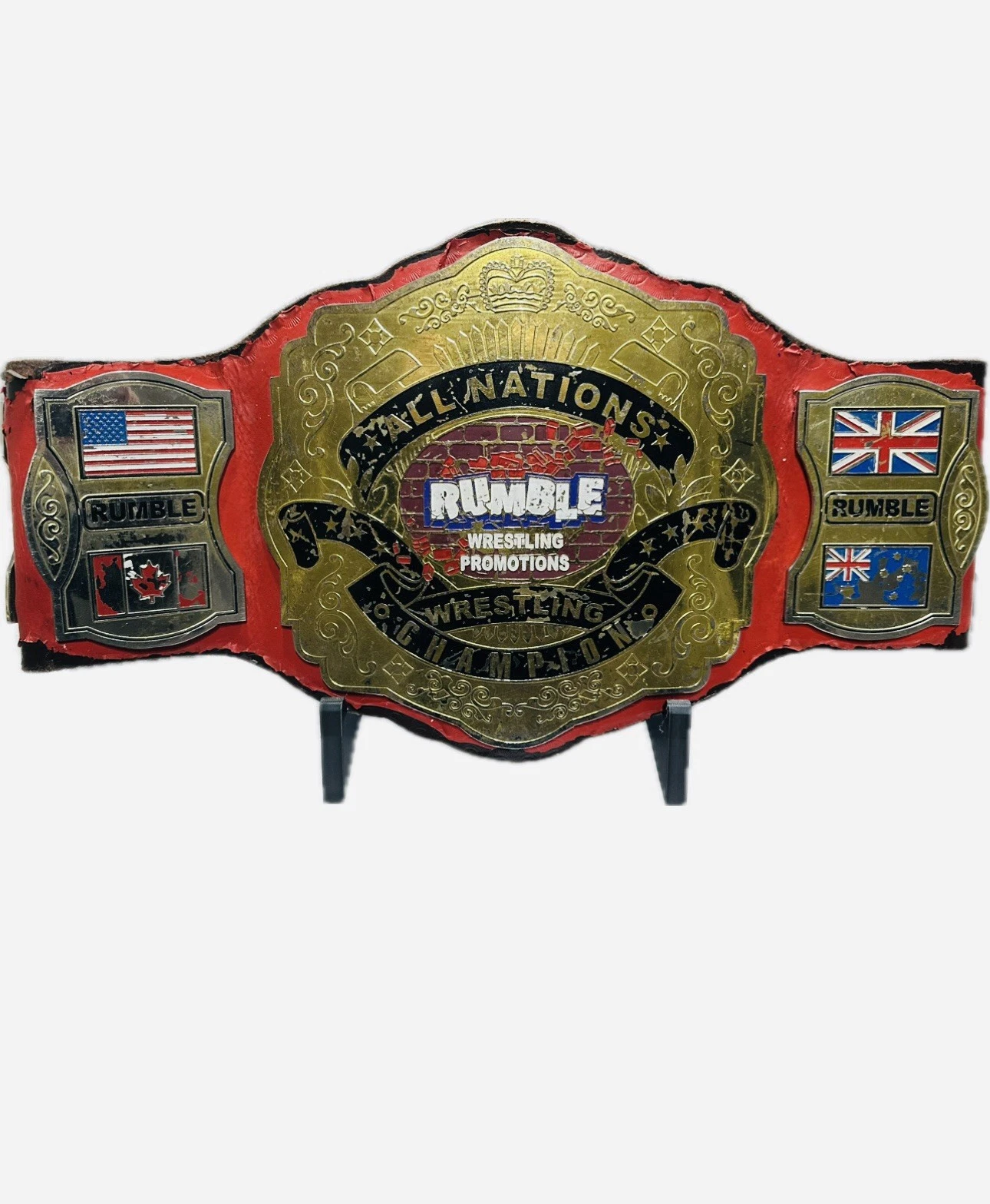 Decorative Wrestling, Boxing, MMA Belt Display Stand Turnbuckle Pad Display WWE