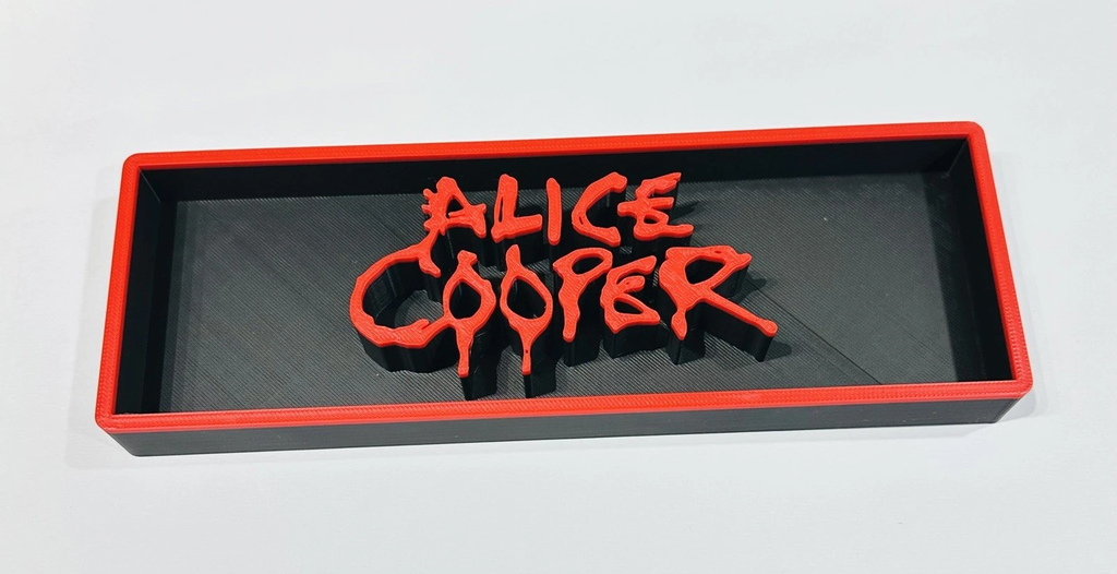 Decorative Alice Cooper Box Music Logo Sign Display Cinema s17.5cm L22cm
