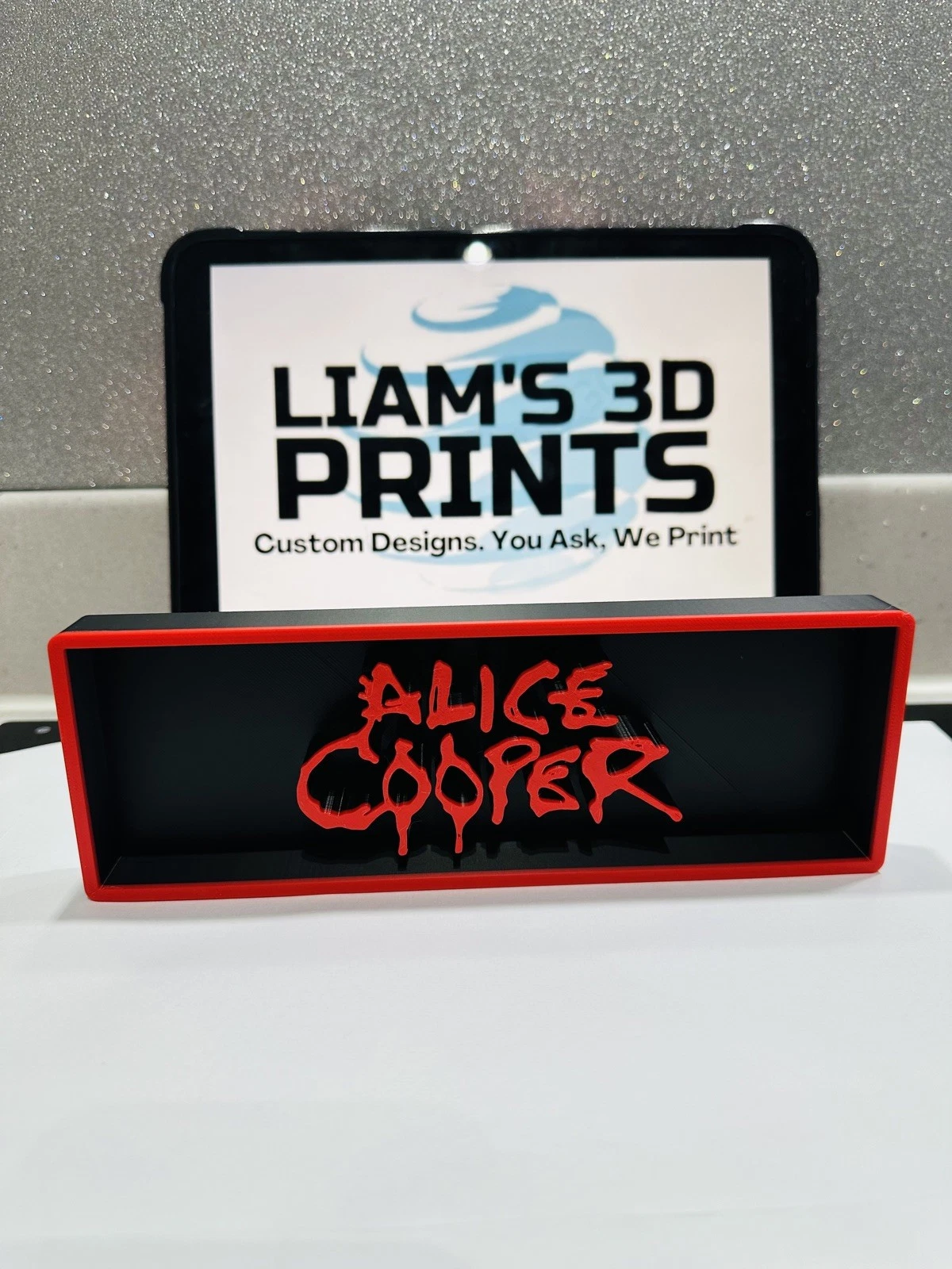 Decorative Alice Cooper Box Music Logo Sign Display Cinema s17.5cm L22cm