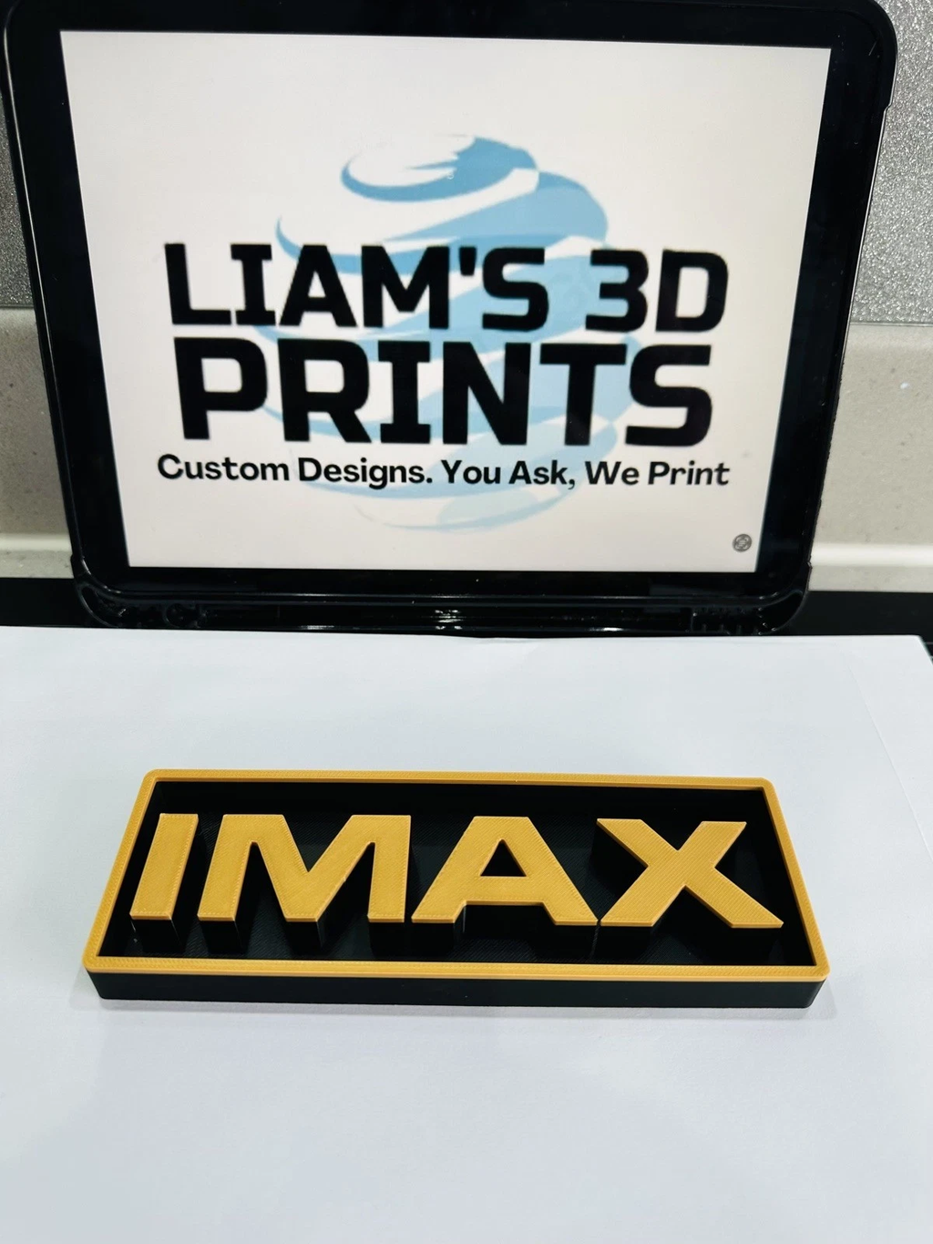 Decorative IMAX Box Sign Shelf Wall Home Cinema 2 Sizes