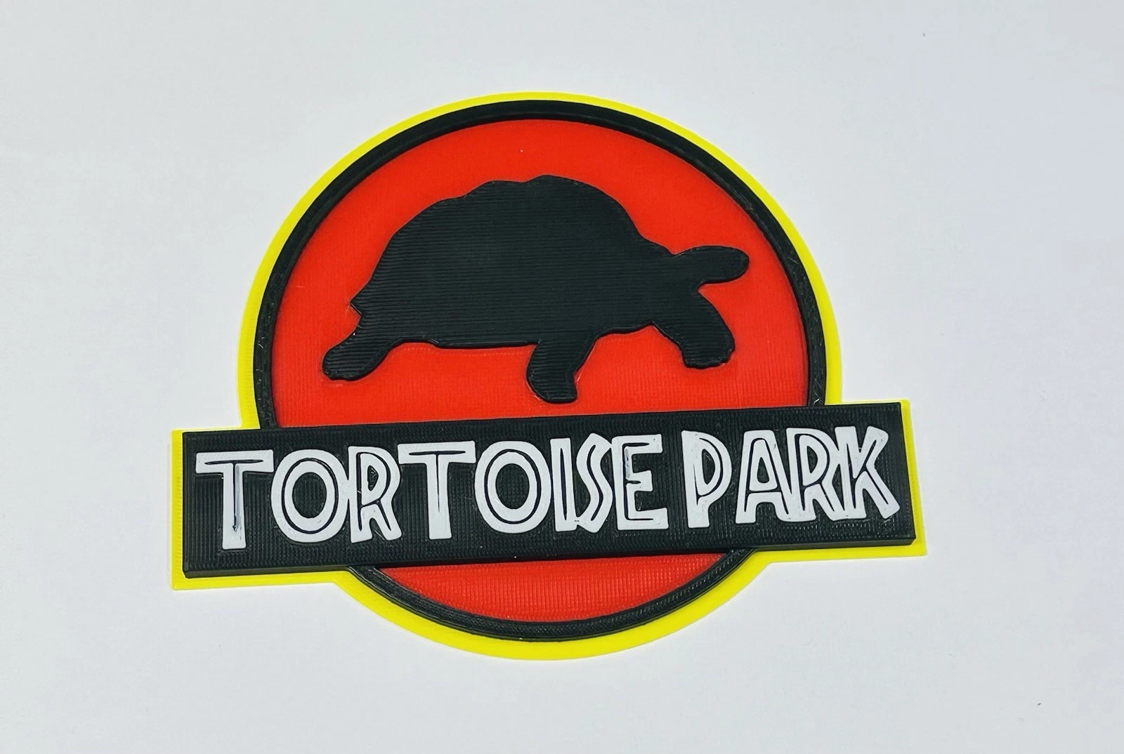 Novelty Beware Of Tortoise Park Home logo Plaque Sign Turtle Enclosure Pet Gift