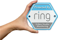 Decorative Ring Doorbell Security logo Sign Display Home Door Bell