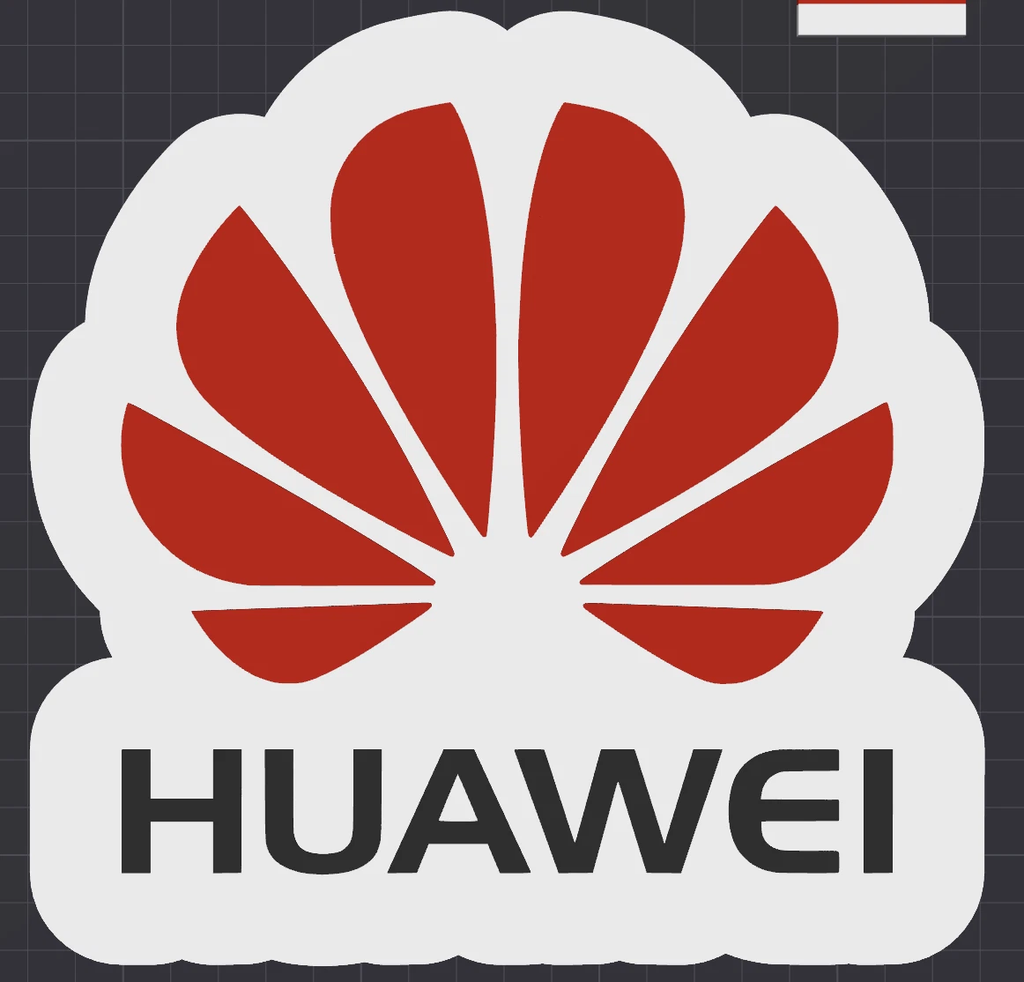 Decorative Huawei Logo Flat Wall Plaque Sign Display Room Phone