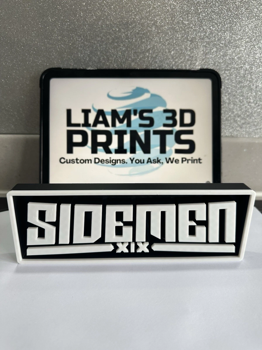 Decorative Sidemen Logo Sign Display Cinema small 17.5cm Large 22cm