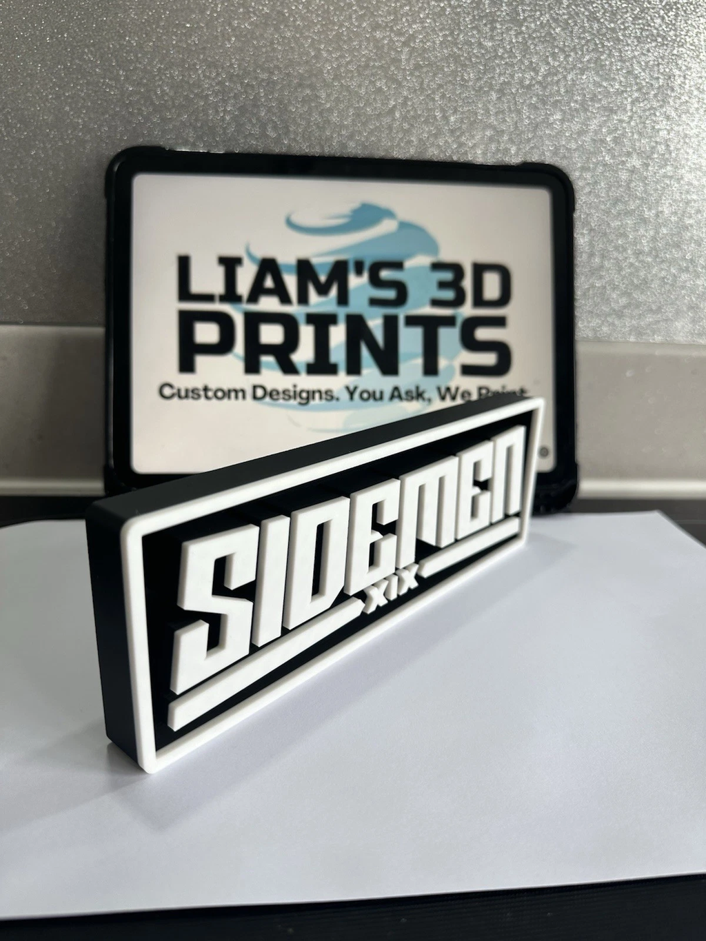 Decorative Sidemen Logo Sign Display Cinema small 17.5cm Large 22cm