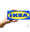 Decorative Ikea logo Sign Display two sizes small 16cm L 25cm