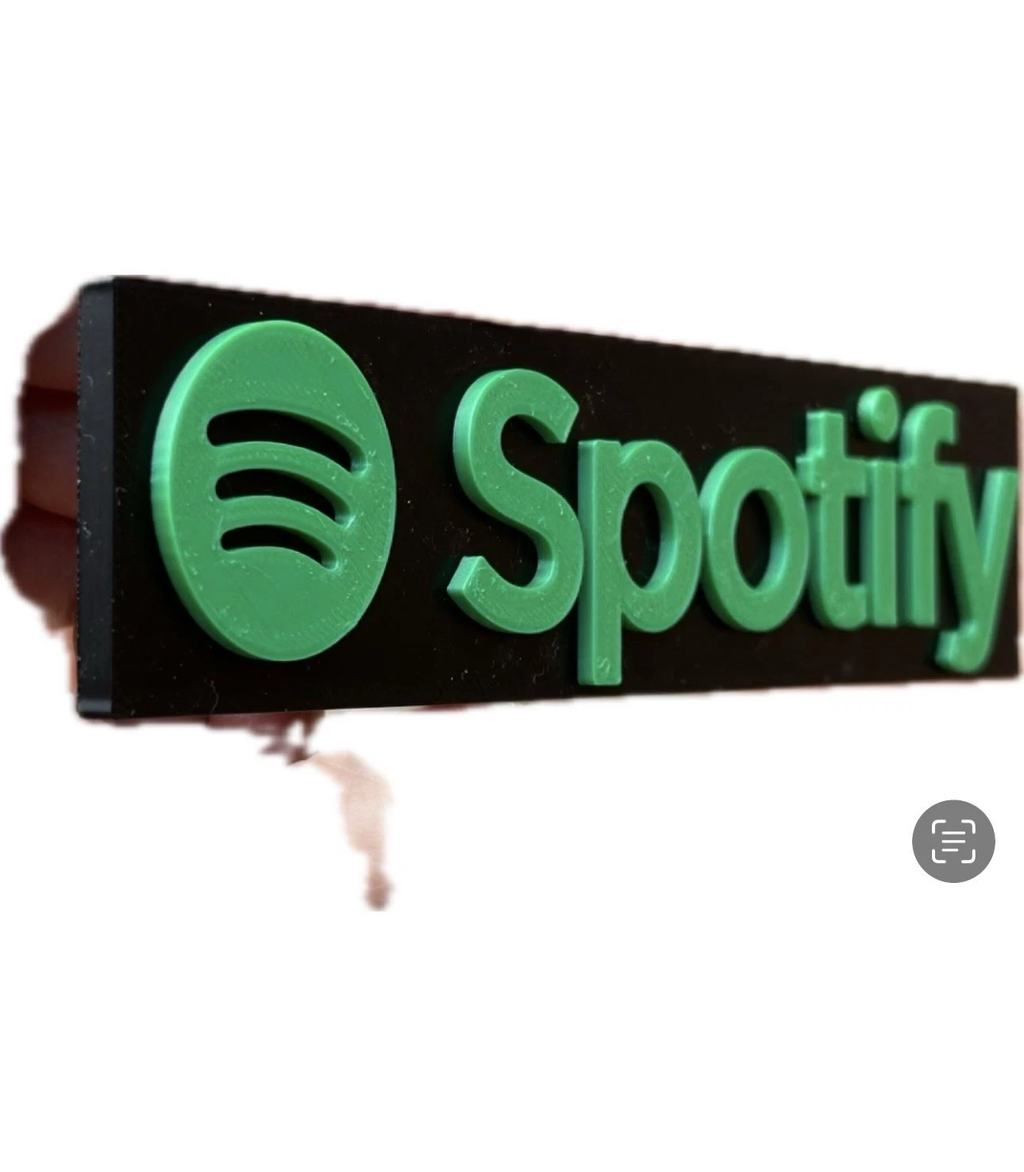 Decorative Spotify logo Sign Display two sizes small 16cm Large 25cm