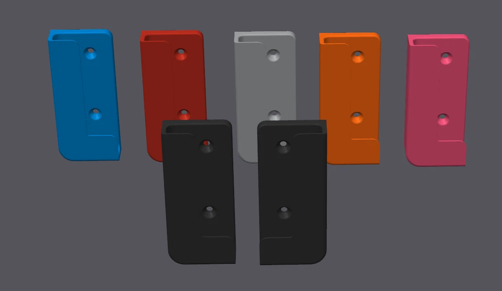 Android Tablet / iPad Wall Mounted Brackets with Screw Holes ANY COLOUR