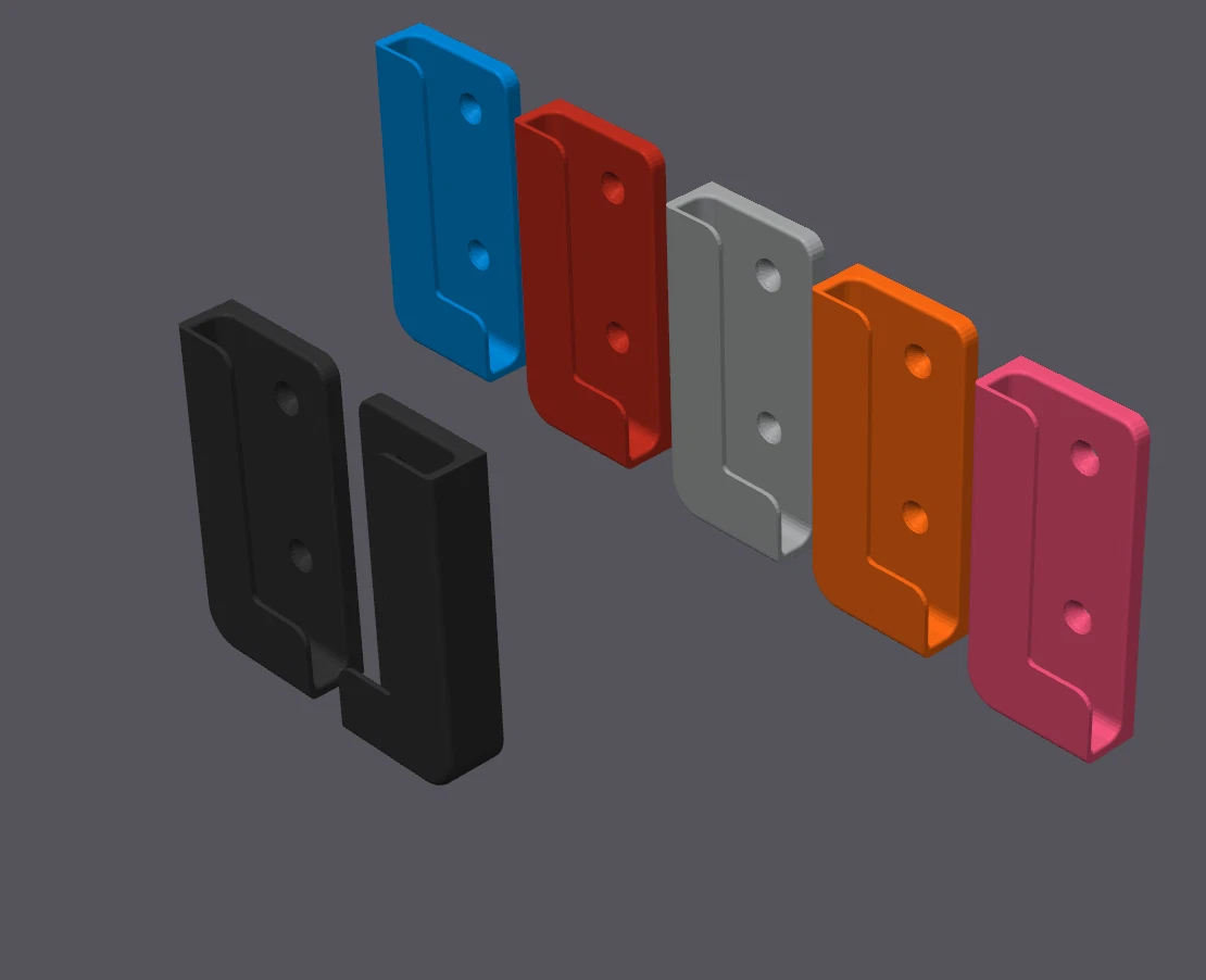Android Tablet / iPad Wall Mounted Brackets with Screw Holes ANY COLOUR