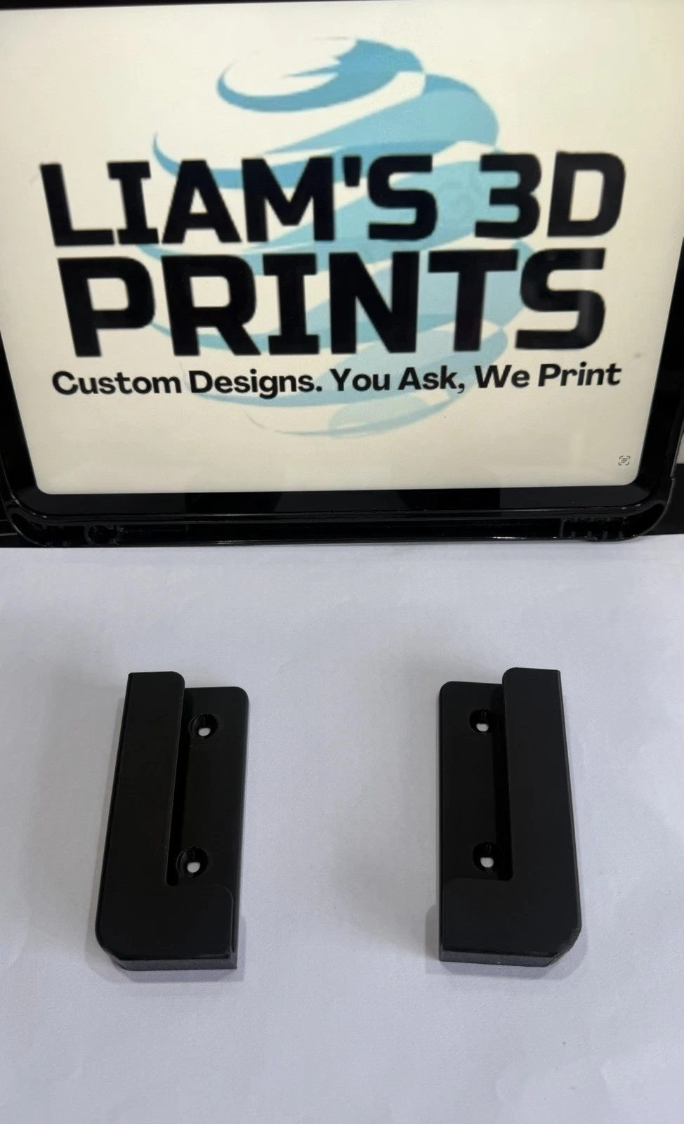 Android Tablet / iPad Wall Mounted Brackets with Screw Holes ANY COLOUR