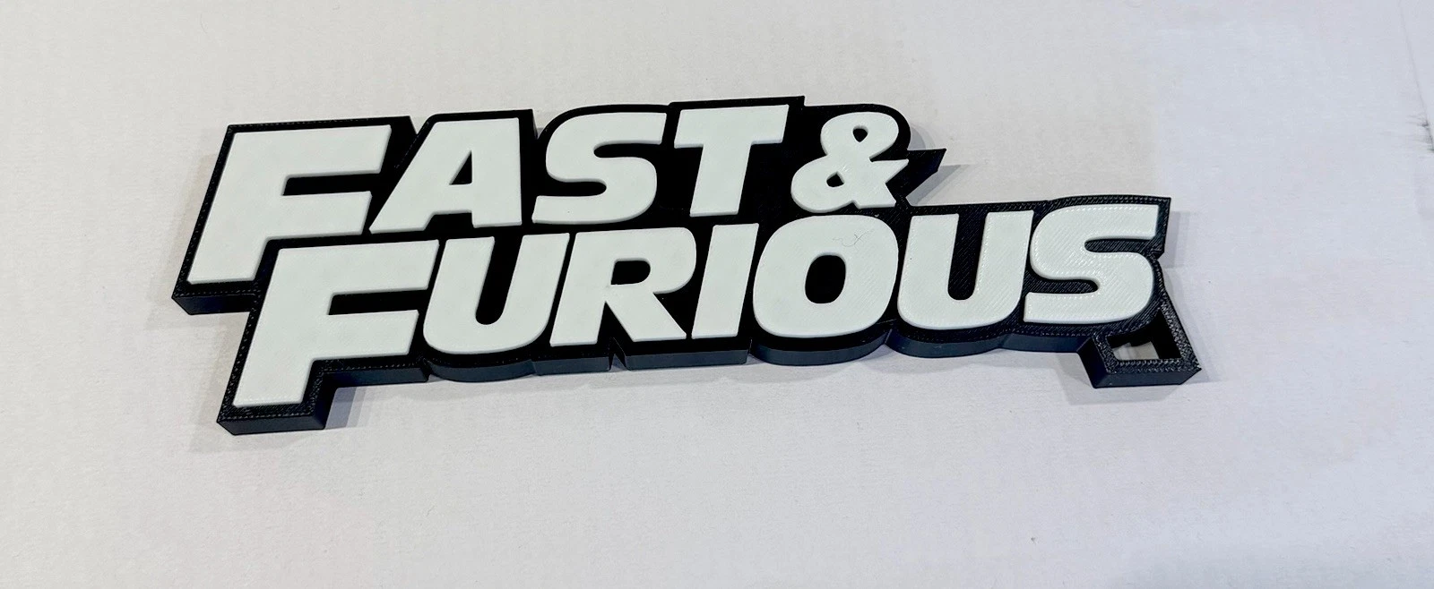Decorative Fast and Furious Film Logo Word Sign Room Display Pops