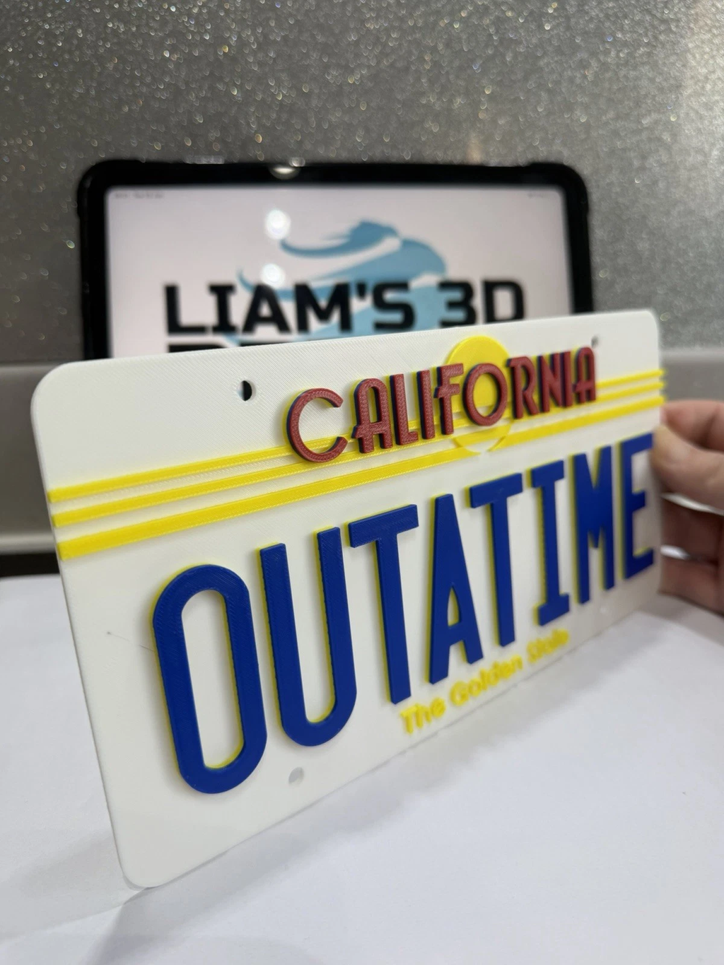 Decorative Back To The Future BTTF Outatime Licence Number Plate Sign Display