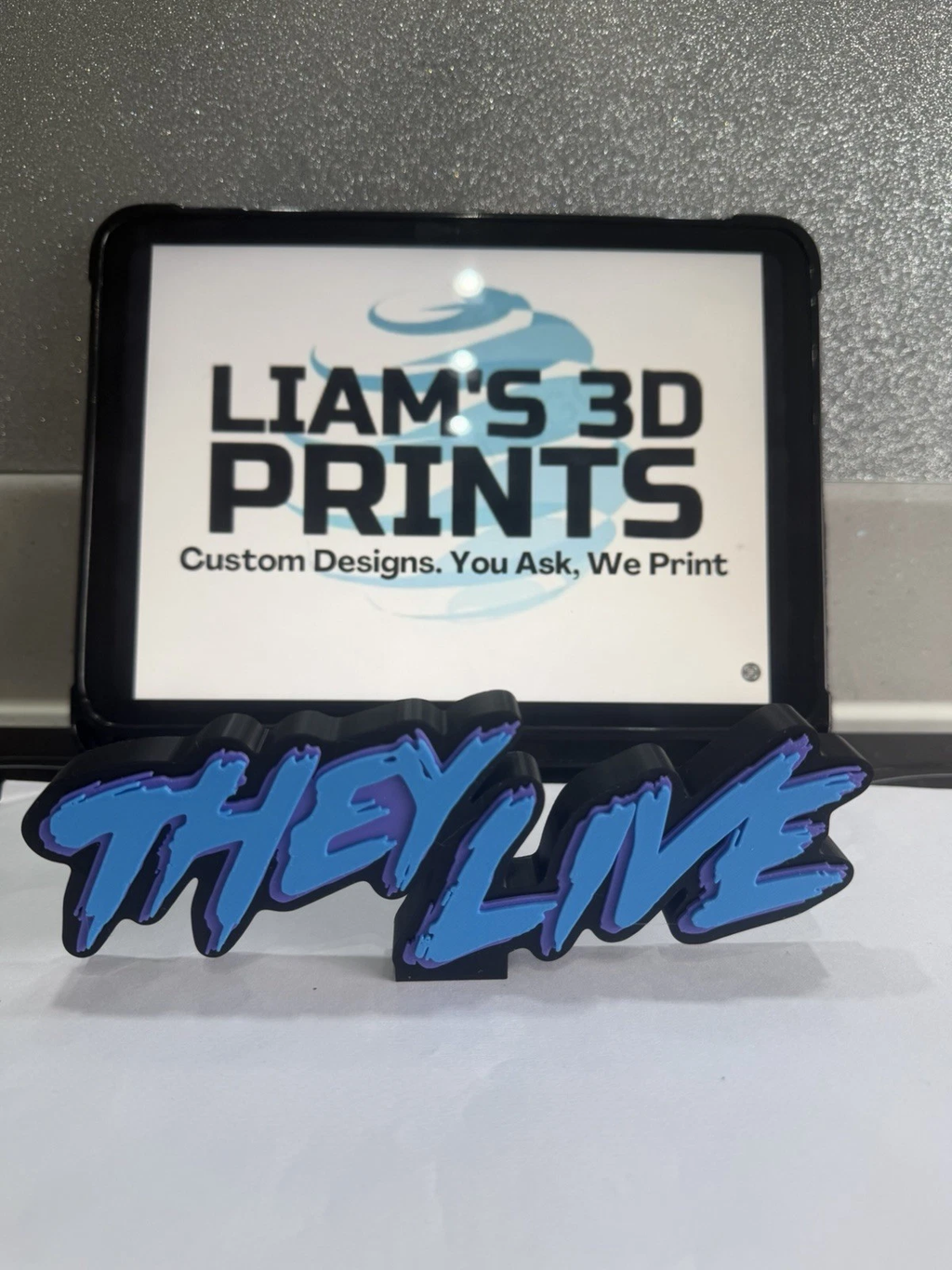 Decorative They Live Film Self Standing logo display pops Room