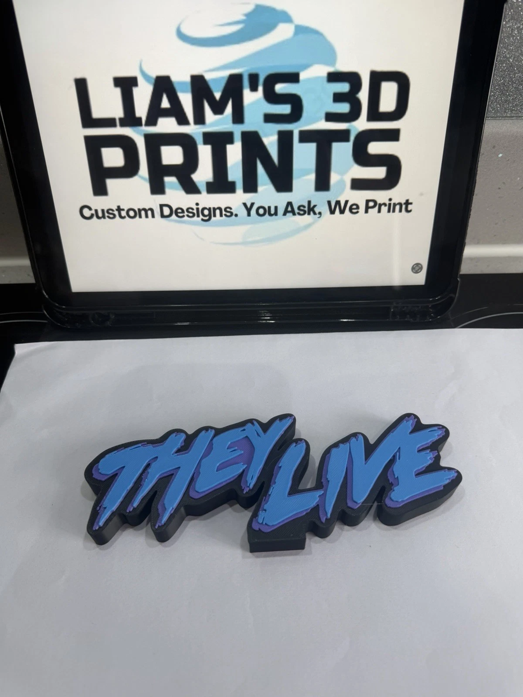 Decorative They Live Film Self Standing logo display pops Room