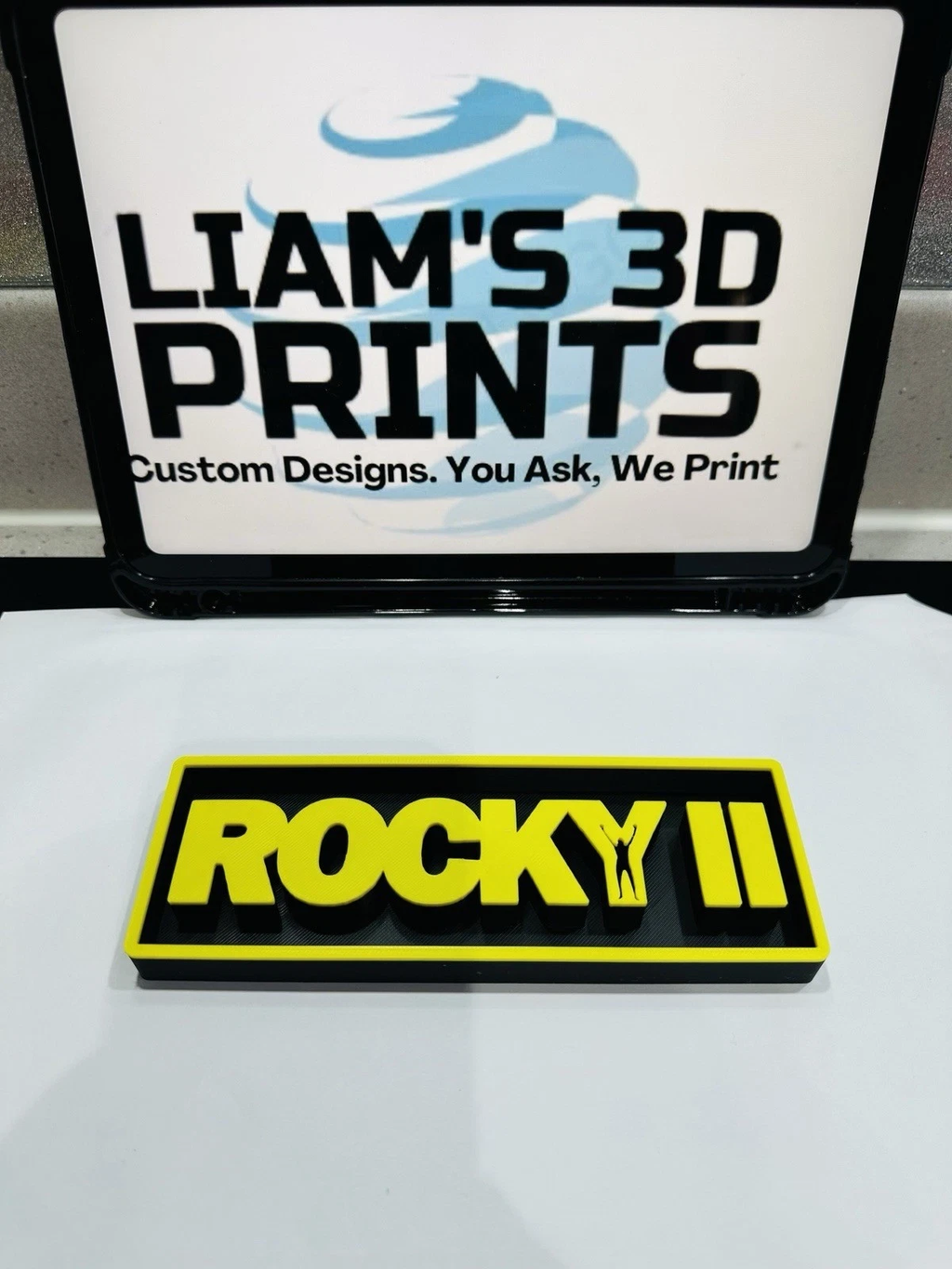 Decorative Rocky 2 II Box Sign Shelf Wall Logo Display Film 3D Print 2 Sizes