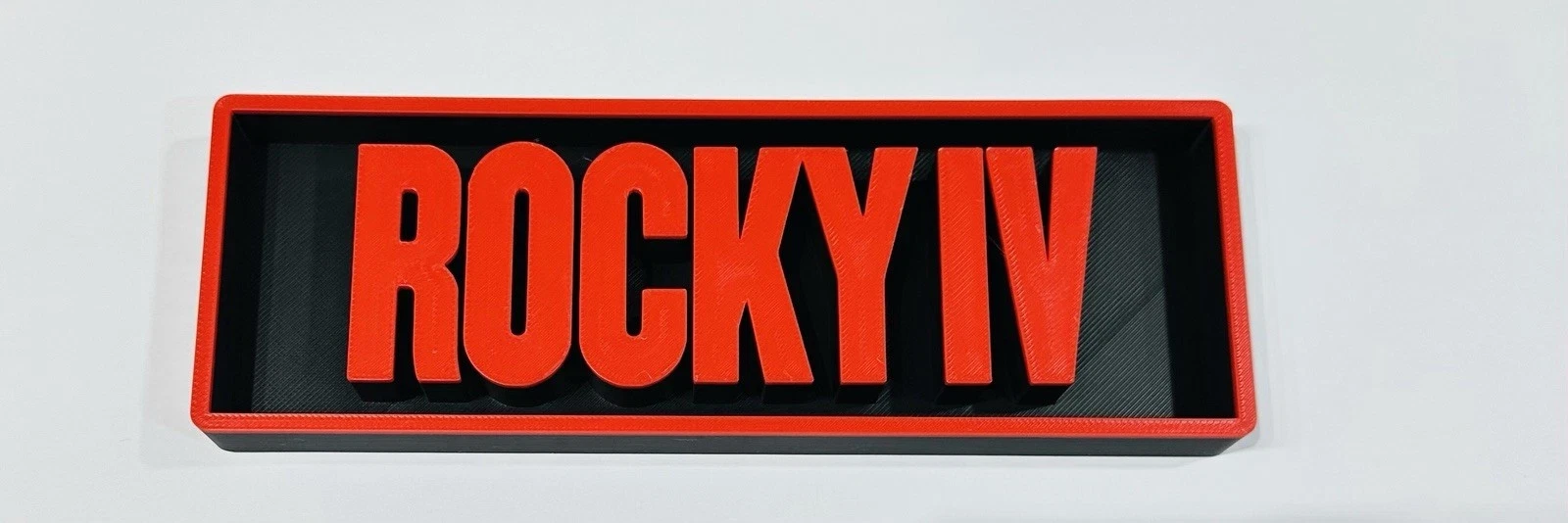 Decorative Rocky 4 IV Box Sign Shelf Wall Logo Display Film 3D Print 2 Sizes