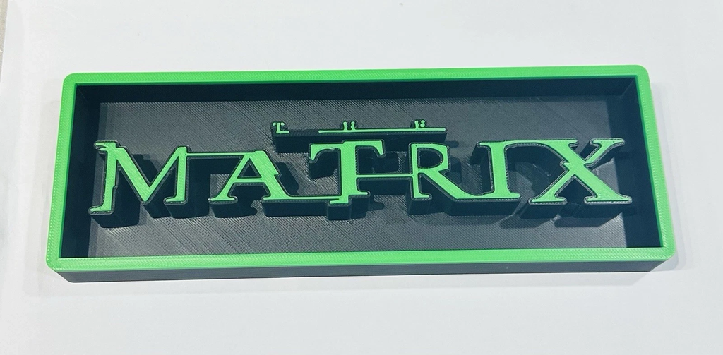 Decorative The Matrix Film Box Sign Logo Shelf Display 2 Sizes