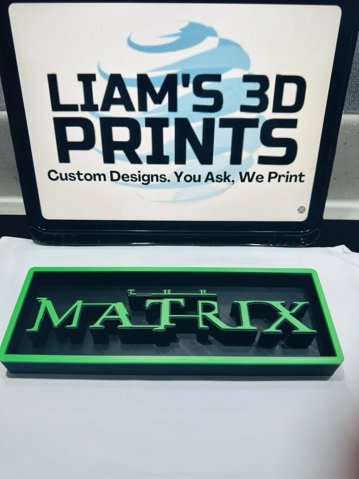 Decorative The Matrix Film Box Sign Logo Shelf Display 2 Sizes