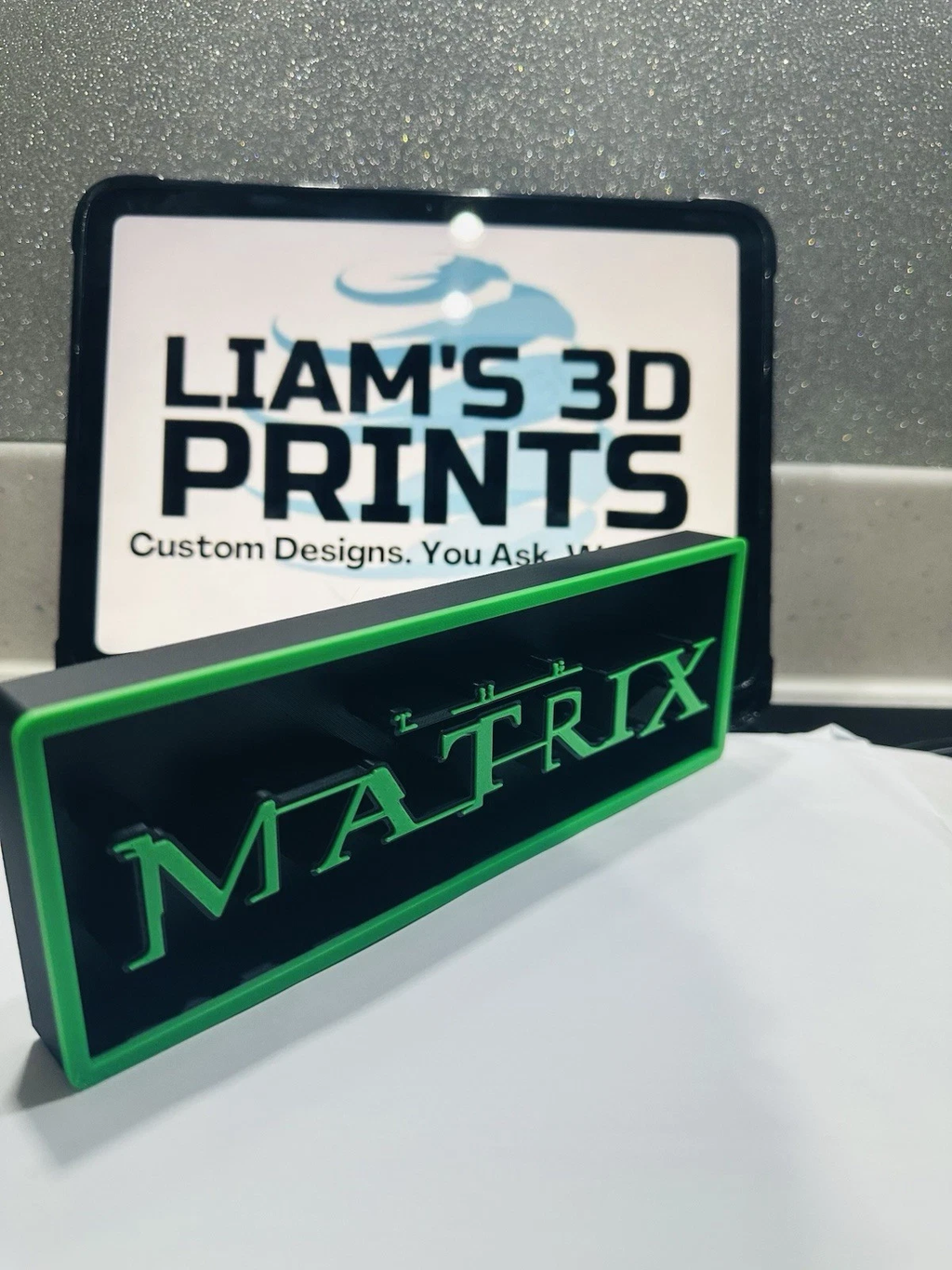 Decorative The Matrix Film Box Sign Logo Shelf Display 2 Sizes