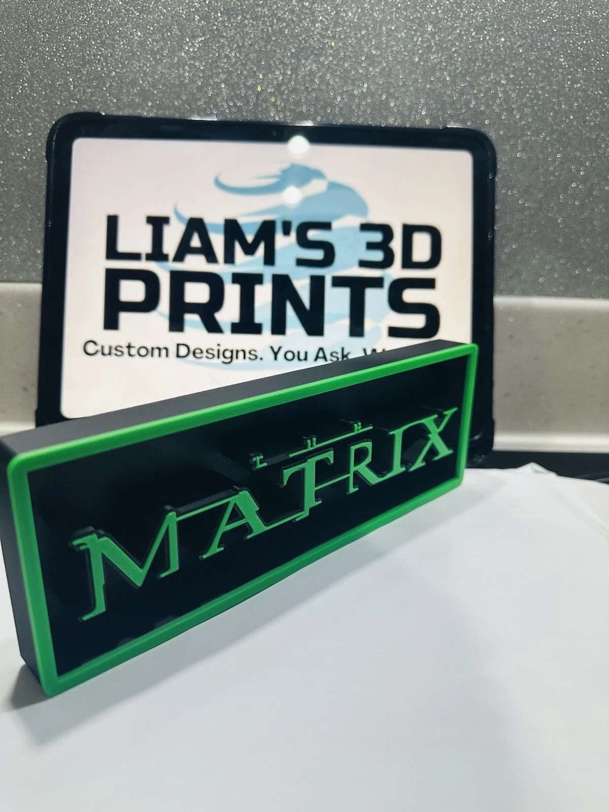 Decorative The Matrix Film Box Sign Logo Shelf Display 2 Sizes