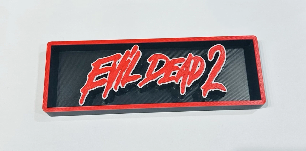 Decorative Evil Dead 2 Film Box Sign Logo Shelf Display 2 Sizes